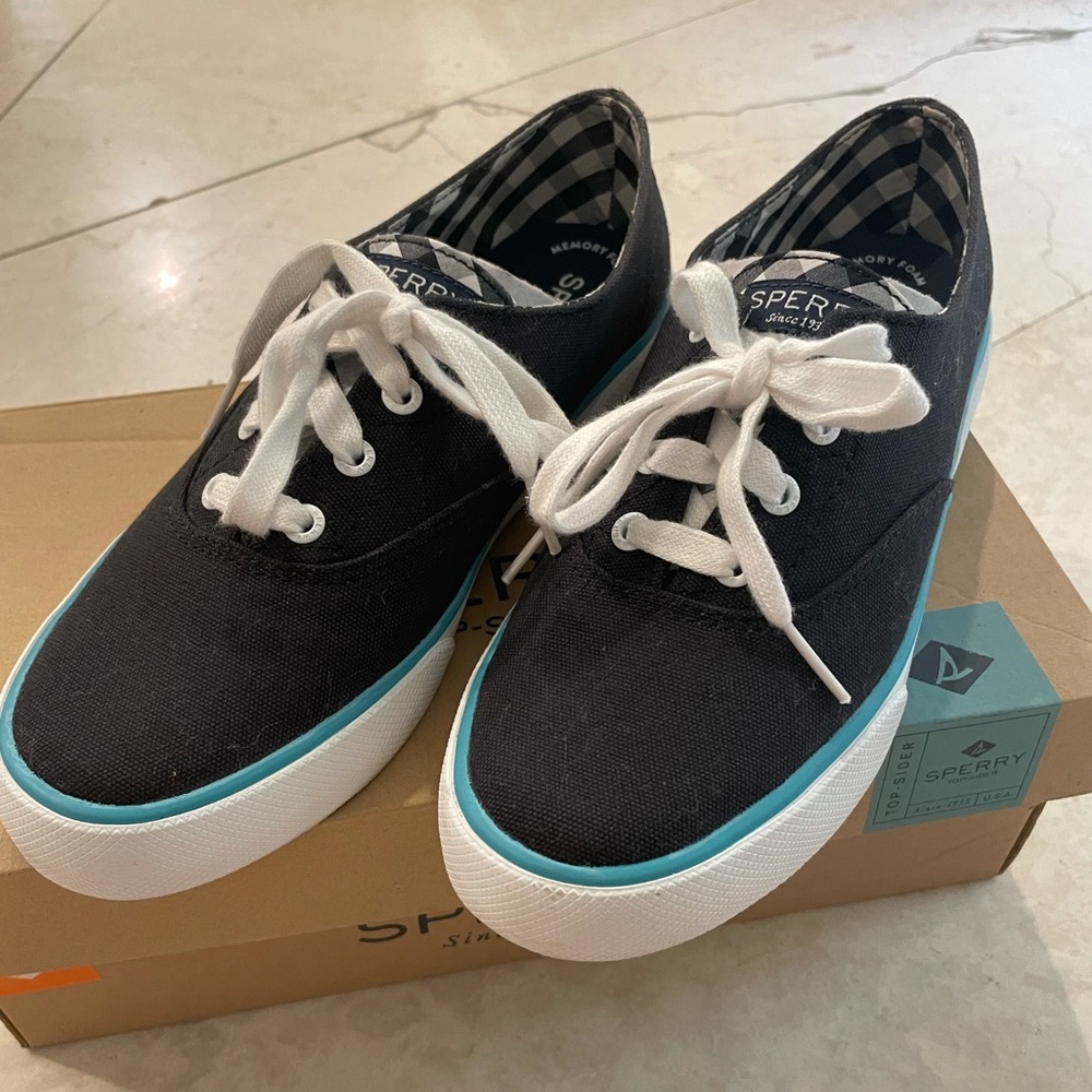 Sperry Topsider Pier Edge Sneakers Black 6.5